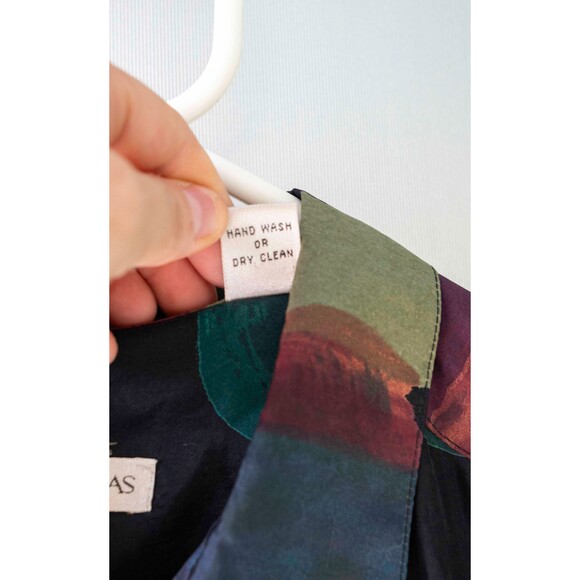 Burma Bibas Retro 90's vintage Fresh Prince 100% Silk Geometric Shirt HipHop XL - Picture 9 of 13